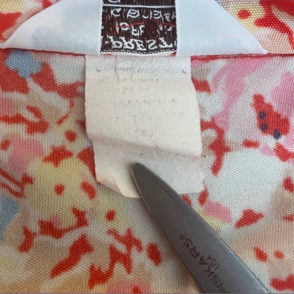 VINTAGE 70s Sears Floral Print Button Down Top - Picture 6 of 6